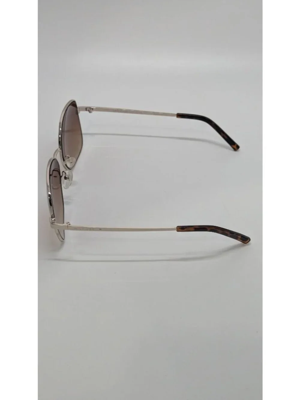 Tommy Hilfiger Silver-Tone Myrtle Semi-Oval Rectangular Sunglasses